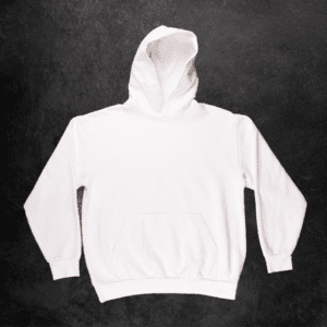 BS-2001 WHITE Heavyweight Oversized Kangaroo Pocket Hoodie